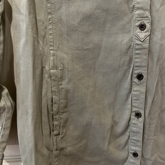 J Jill army green shirt dress, 8P - Picture 7 of 9